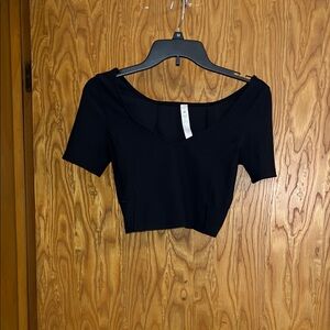 lululemon athletica Black Crop Top